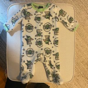 Baby Yoda fleece sleeper